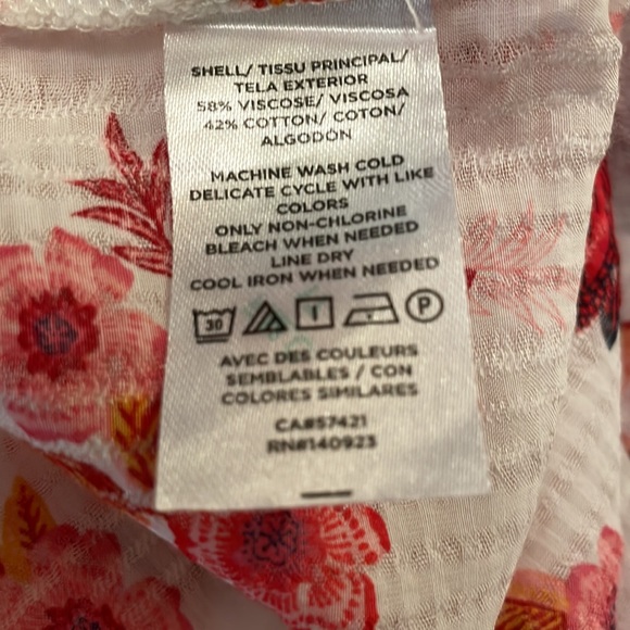 Loft Floral Ruffle Shell Top - Picture 3 of 3